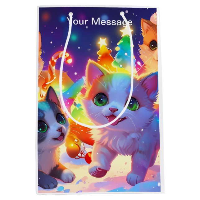 Bolsa De Regalo Mediana Navidades encantados (Anverso)