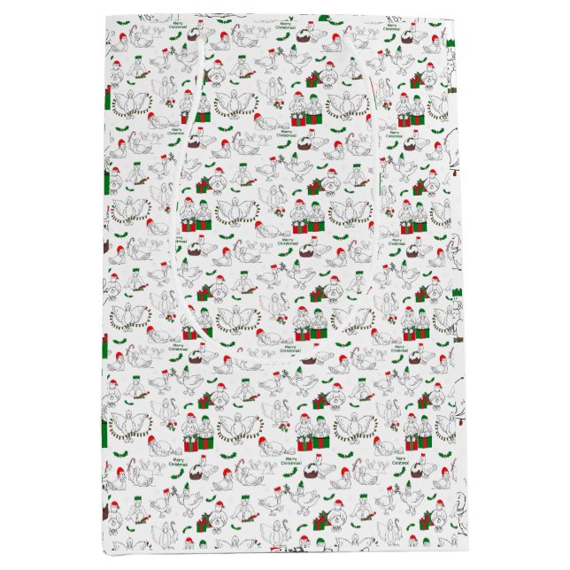 Bolsa De Regalo Mediana Navidades festivos (Anverso)