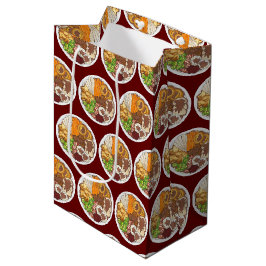 Bolsa De Regalo Mediana Navidades Fiesta de cena Gran Bretaña Festividad c
