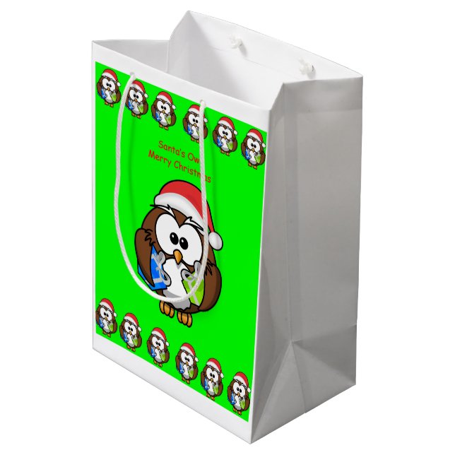 Bolsa De Regalo Mediana Navidades Gift Bags Owl (Angulo reverso)