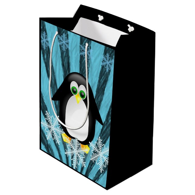 Bolsa De Regalo Mediana Navidades Gift Bags Penguin (Angulo reverso)
