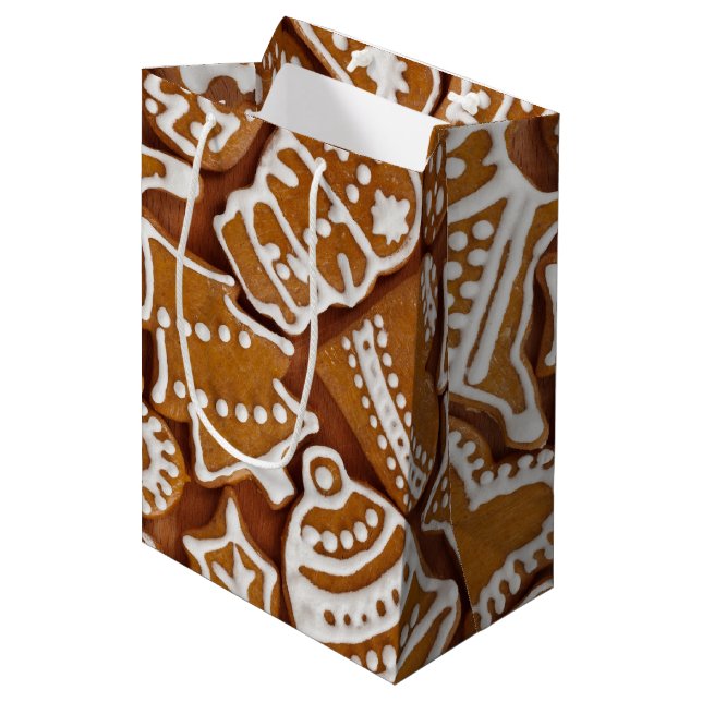 Bolsa De Regalo Mediana Navidades Gingerbread Holiday Cookies (Angulo Anverso)