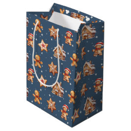 Bolsa De Regalo Mediana Navidades Gingerbread On Stars