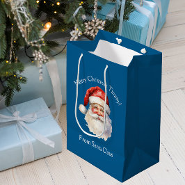 Bolsa De Regalo Mediana Navidades infantiles personalizados de Blue Santa 