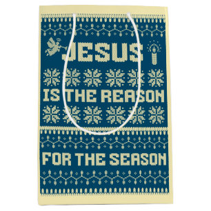 Bolsa De Regalo Mediana Navidades Jesús Es La Razón De La Temporada