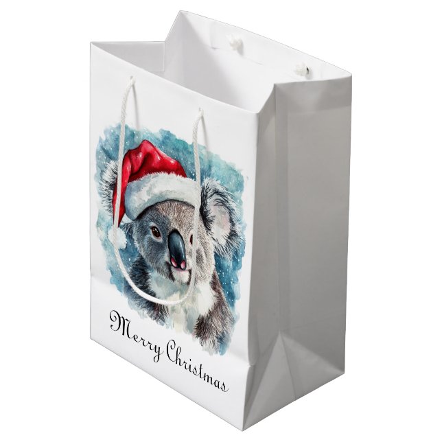 Bolsa De Regalo Mediana Navidades Koala, personalizable (Angulo Anverso)
