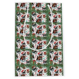 Bolsa De Regalo Mediana Navidades muy Schnauzer