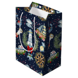 Bolsa De Regalo Mediana Navidades náuticos
