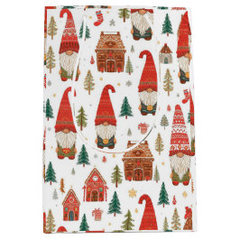 Bolsa De Regalo Mediana Navidades nórdicos gunómadas y pueblo de Gingerbre