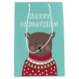 Bolsa De Regalo Mediana Navidades Oso