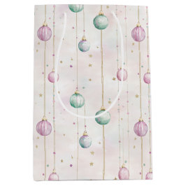 Bolsa De Regalo Mediana Navidades Pastel Elegantes