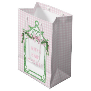 Bolsa De Regalo Mediana Navidades Preppy Chinoiserie Pagoda Baby Shower
