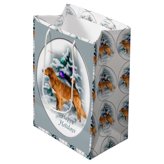 Bolsa De Regalo Mediana Navidades recuperadores de peaje de pato de Nueva  (Angulo Anverso)