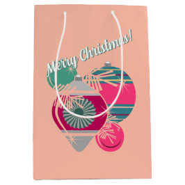 Bolsa De Regalo Mediana Navidades Retro Shiny Brite Ornamets