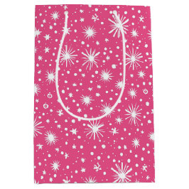 Bolsa De Regalo Mediana Navidades rosados simples