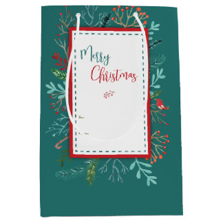 Bolsa De Regalo Mediana Navidades Rústicos Naturales
