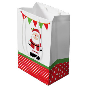 Bolsa De Regalo Mediana Navidades Santa Claus