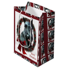 Bolsa De Regalo Mediana Navidades Schnauzer gigantes