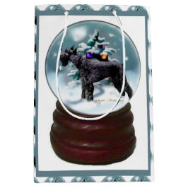 Bolsa De Regalo Mediana Navidades Schnauzer gigantes