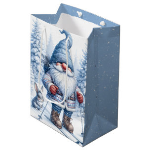 Bolsa De Regalo Mediana Navidades se ganan esquiando con un conejo