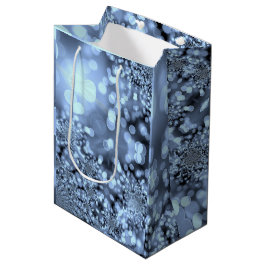 Bolsa De Regalo Mediana Navidades Silvery Blue Snowflake