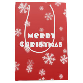 Bolsa De Regalo Mediana Navidades Snowflakes