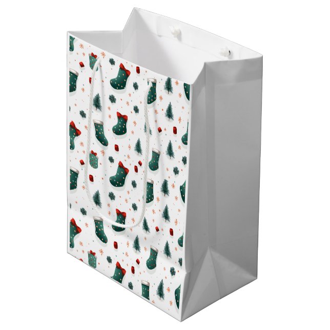 Bolsa De Regalo Mediana Navidades Stockings (Angulo Anverso)