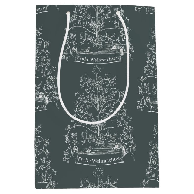 Bolsa De Regalo Mediana Navidades tradicionales del viejo mundo (Anverso)