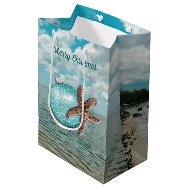 Bolsa De Regalo Mediana Navidades tropicales Starfish Gift Bag (Angulo Anverso)