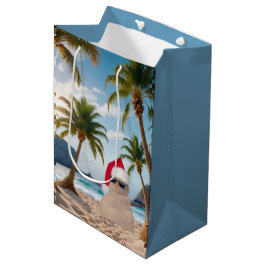 Bolsa De Regalo Mediana Navidades varan en una playa