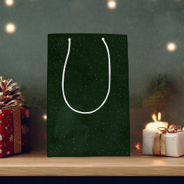 Bolsa De Regalo Mediana Navidades verdes y estelares