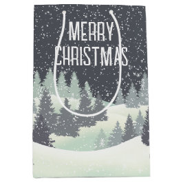 Bolsa De Regalo Mediana Navidades Winter Pines