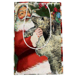 Bolsa De Regalo Mediana Navidades Wolfhound de Irlanda