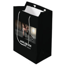 Negocio de gimnasio con foto personalizada gris