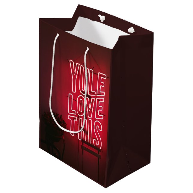 Bolsa De Regalo Mediana Neon Red Yule Love This (Angulo Anverso)