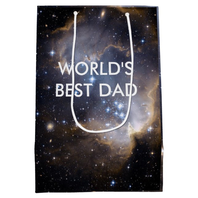 Bolsa De Regalo Mediana NGC 602 brillantes estrellas NASA (Reverso)