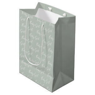 Bolsa De Regalo Mediana Niña Elegante Verde Masaje Personalizada