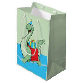 Bolsa De Regalo Mediana Niño, dinosaurio de cumpleaños