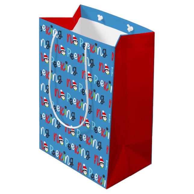 Bolsa De Regalo Mediana No hay Navidades de niños extravagantes (Angulo reverso)