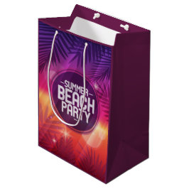 Bolsa De Regalo Mediana Noche del Fiesta de la playa de verano