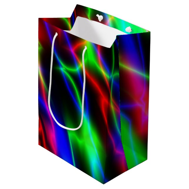 Bolsa De Regalo Mediana Noche Neon (Angulo Anverso)