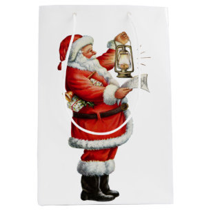 Bolsa De Regalo Mediana Nochebuena vintage
