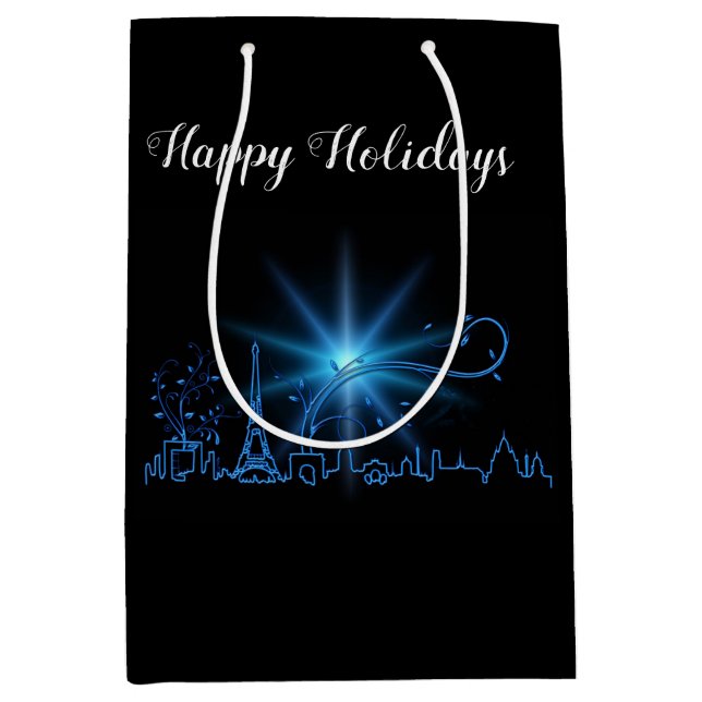 Bolsa De Regalo Mediana Nochevieja en París (Anverso)