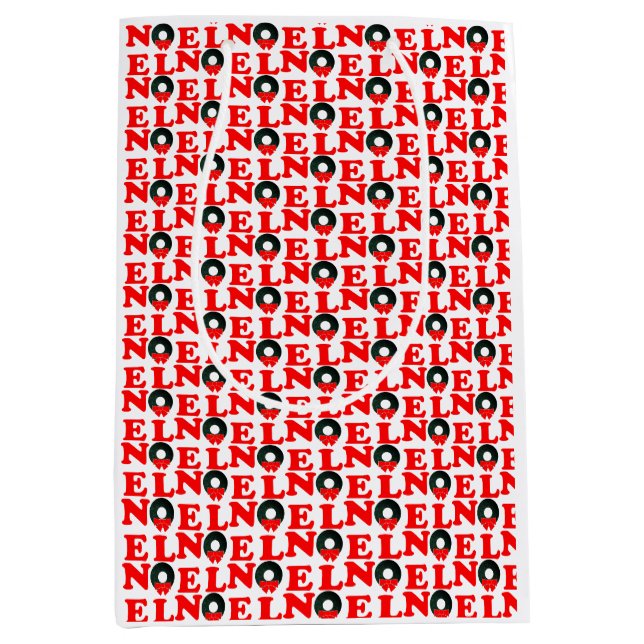 Bolsa De Regalo Mediana NOEL Navidad (Anverso)