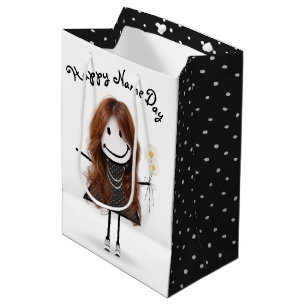 Bolsa De Regalo Mediana Nombrar a la chica con maricón