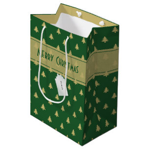 Bolsa De Regalo Mediana Nombre de etiqueta de regalo: Patrón de árbol dora