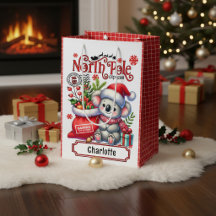 Nombre de Navidad de Koala Personalizado