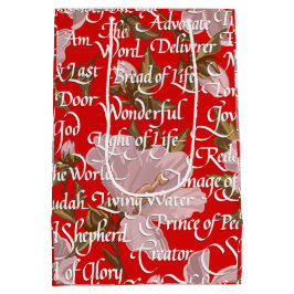 Bolsa De Regalo Mediana Nombres de los Navidades de Cristo /