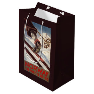 Bolsa De Regalo Mediana Noruega - el hogar del esquí