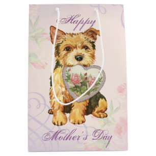 Bolsa De Regalo Mediana Norwich Terrier Heart Mom